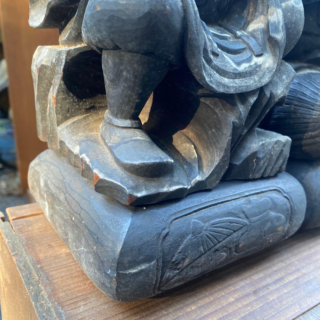 江戸期・祀り福神「恵比寿・大黒天」民衆信仰・財運福徳・邪気祓い・二神一対彫り