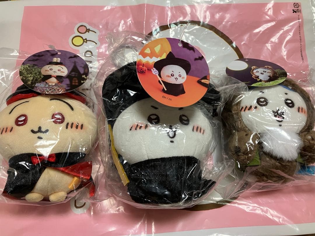 仮装しちゃう！マスコット　ちいかわ、ハチワレ、うさぎセット　日本国内正規品