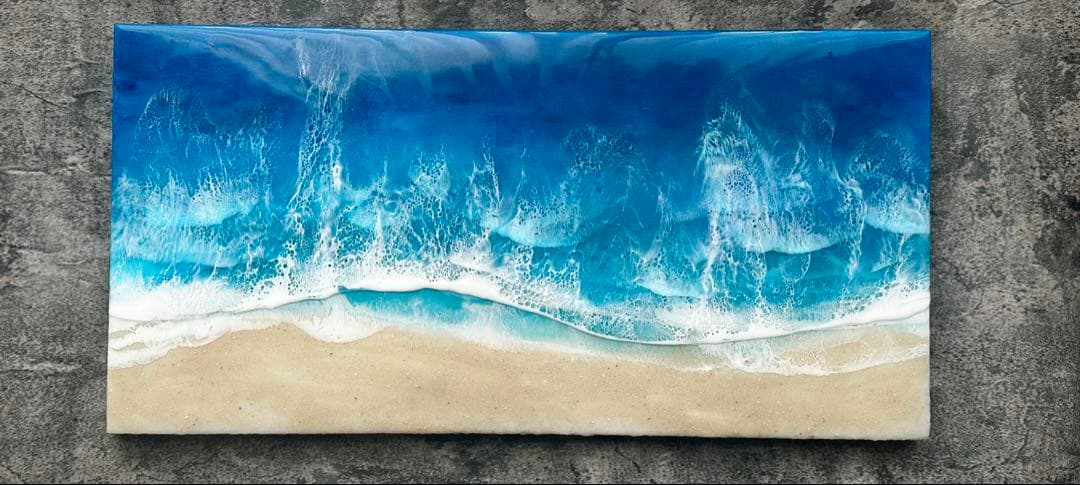 60×30cm レジンアート 海の風景