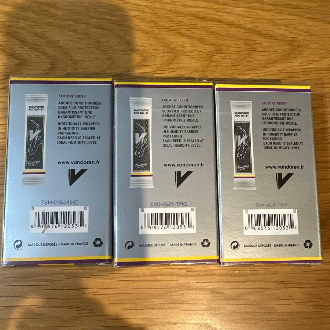 Vandoren アルトサックスリード V12 31/2 10枚×3箱セット