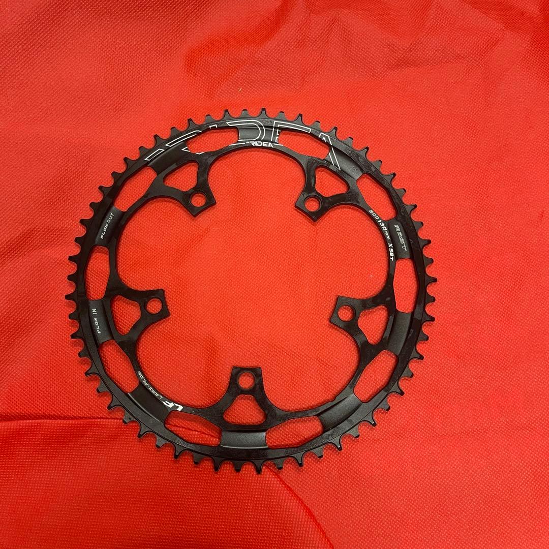 RIDEA チェーンリング58T シングル ナローワイド形状、小径車のカスタムに