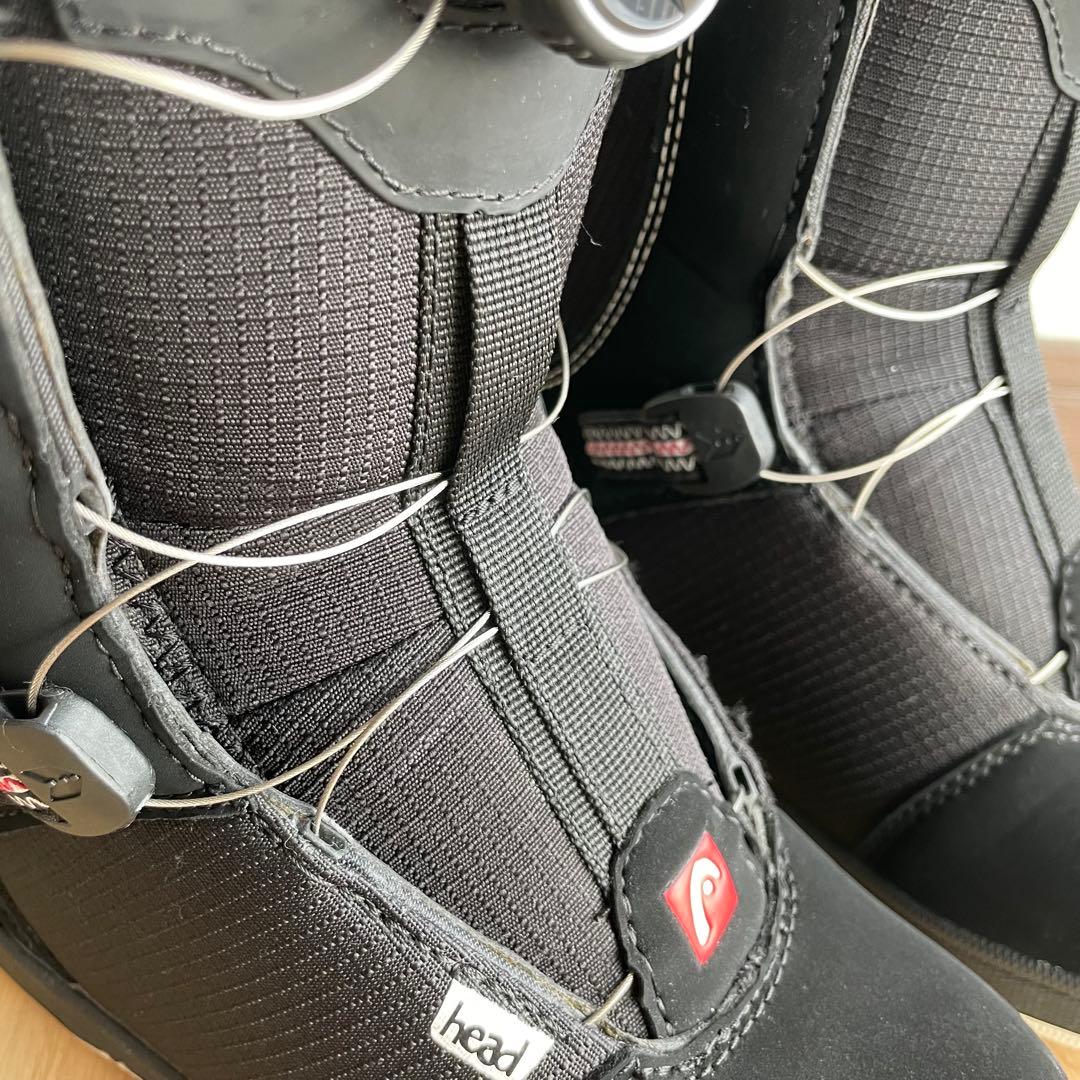 head 子ども用スノーボードブーツ ブラック　BOA 20.5-21.5