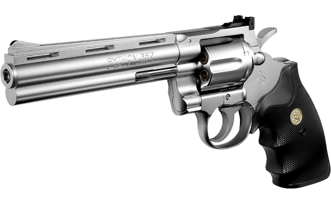 コルトパイソン .357マグナム 6インチ ステンレスモデル エアーリボルバー⑪