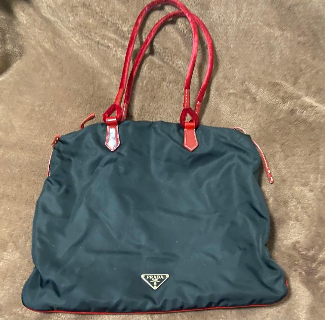 PRADA レディース ハンドバッグ 三角ロゴ