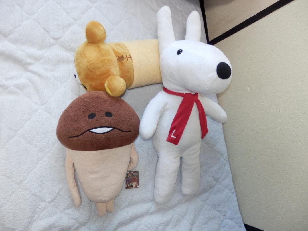❤️特大❤ぬいぐるみセット★リサ Lサイズ★リラックマ枕★なめこ★タグ付き