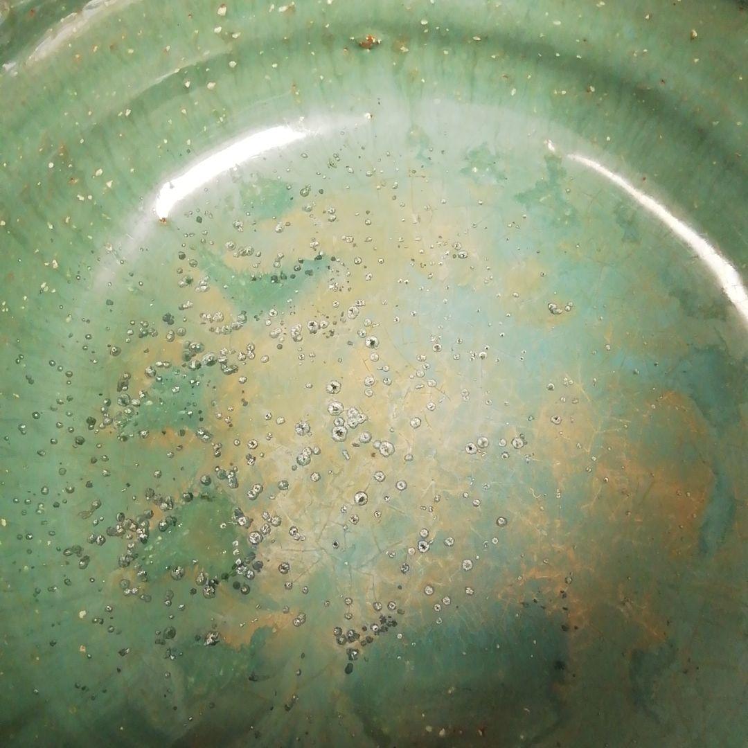 Ｗ１５９　建水　『上野焼』『第十五代　熊谷紅陽 作』　共箱　茶道具