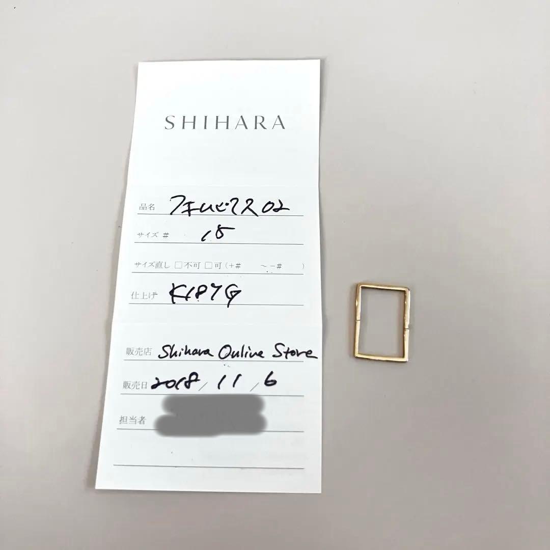 アクセサリー *SHIHARA Form Pierce 15(02) 18K YG