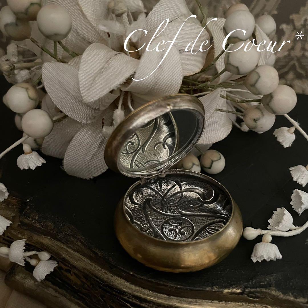 0126C フランスアンティーク カルネドバル & パウダーケース オルモル装飾