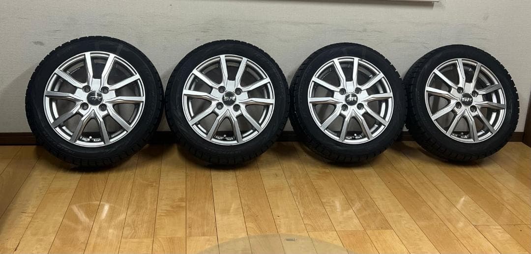 SR 14インチホイール＆165/55R14スタッドレスタイヤ（4本セット）