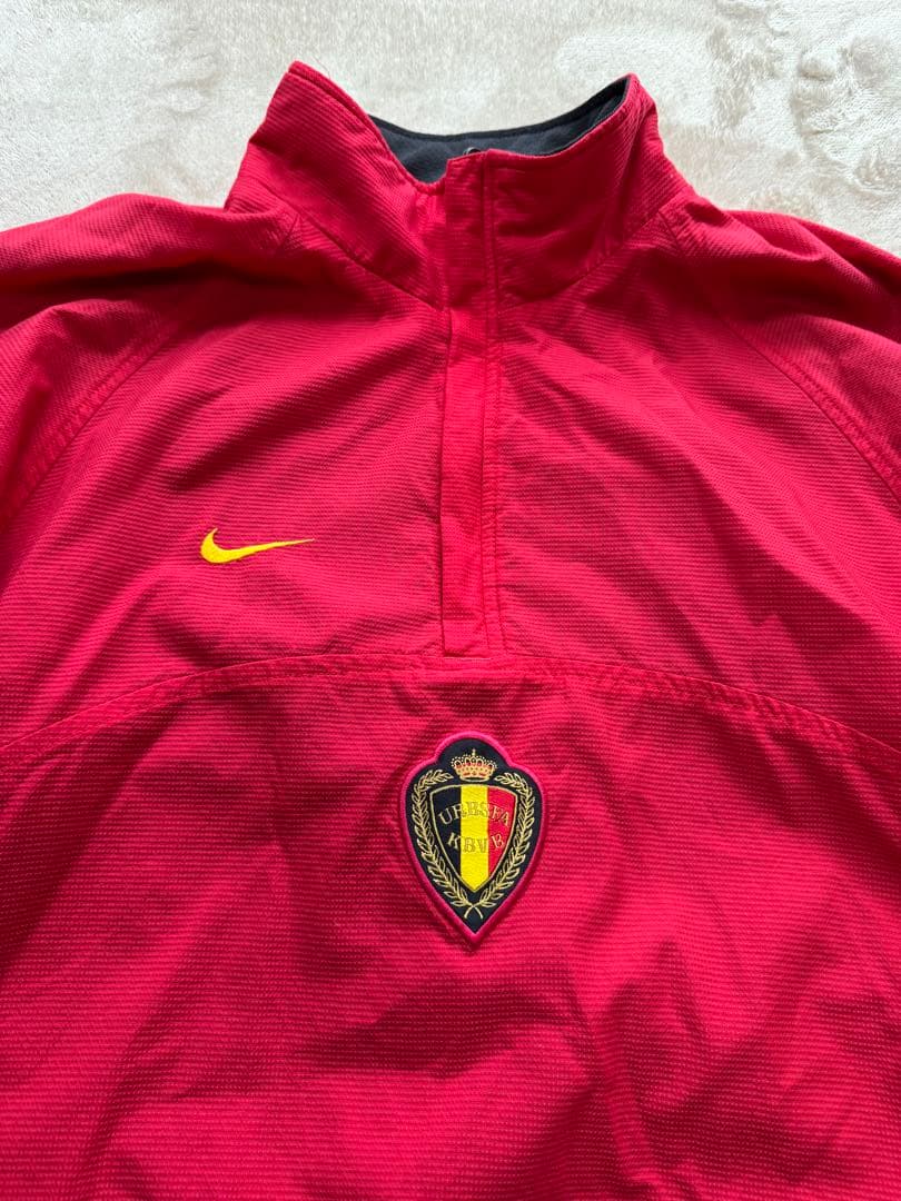 NIKE 90s ベルギー代表　ハーフジップ　ナイロンジャケット　リバーシブル