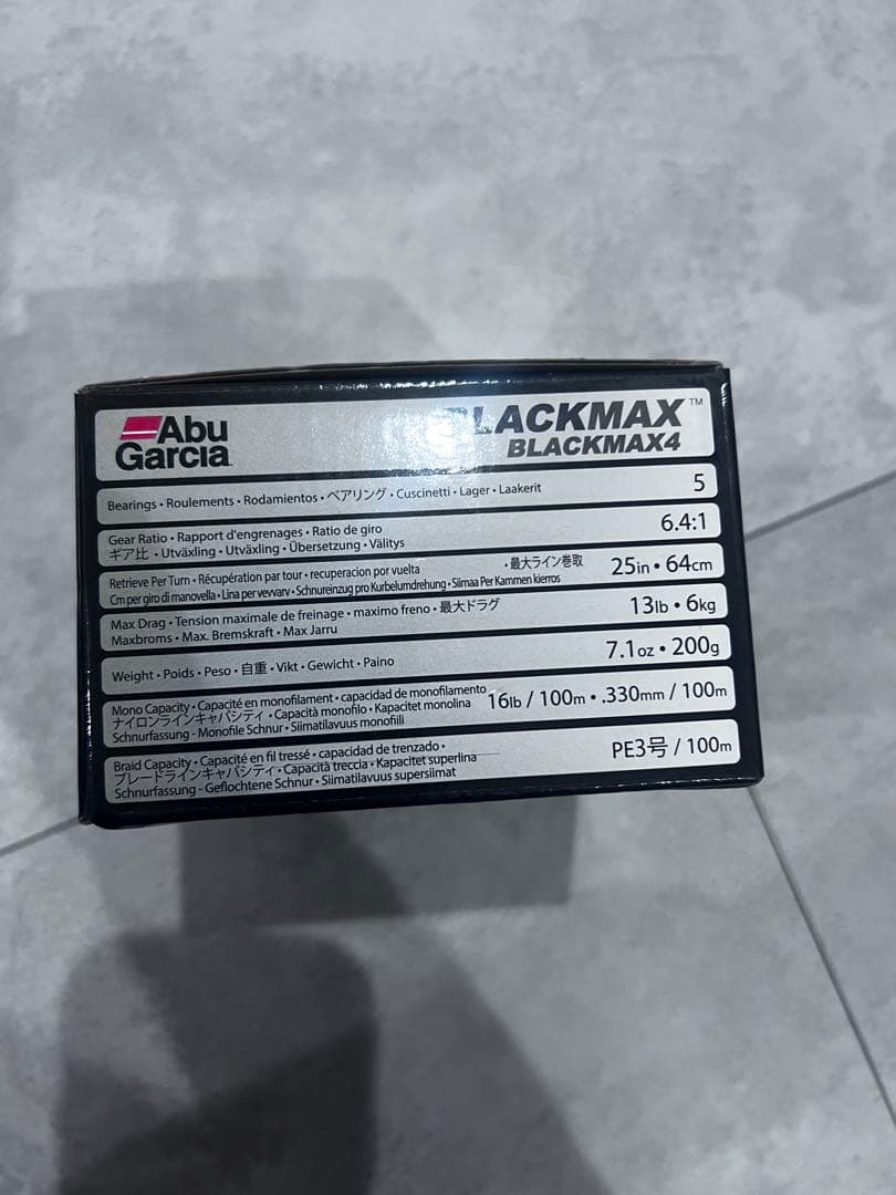 AbuGarcla Black Max ベイトリール　右巻き