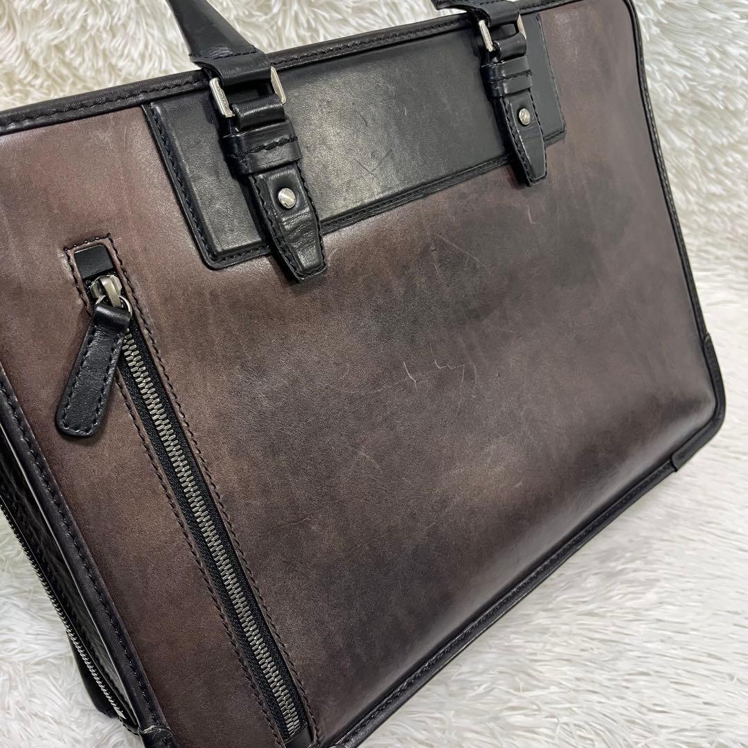 フジタカ レザー ビジネスバッグ メンズ ブリーフケース 百貨店取り扱い商品