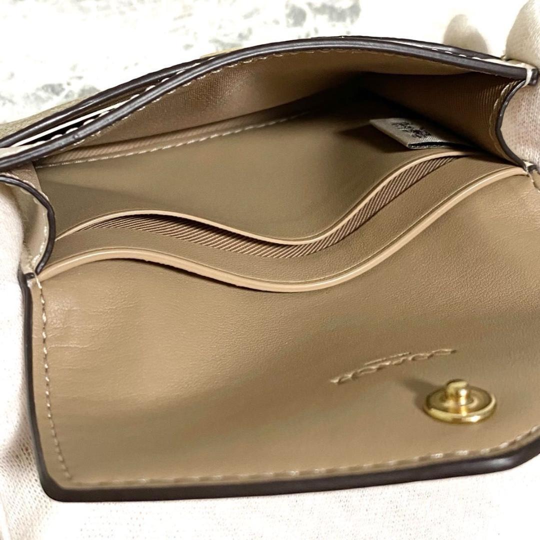 【 新品未使用 】 COACH コーチ フラップカードケース 名刺入れ レザー