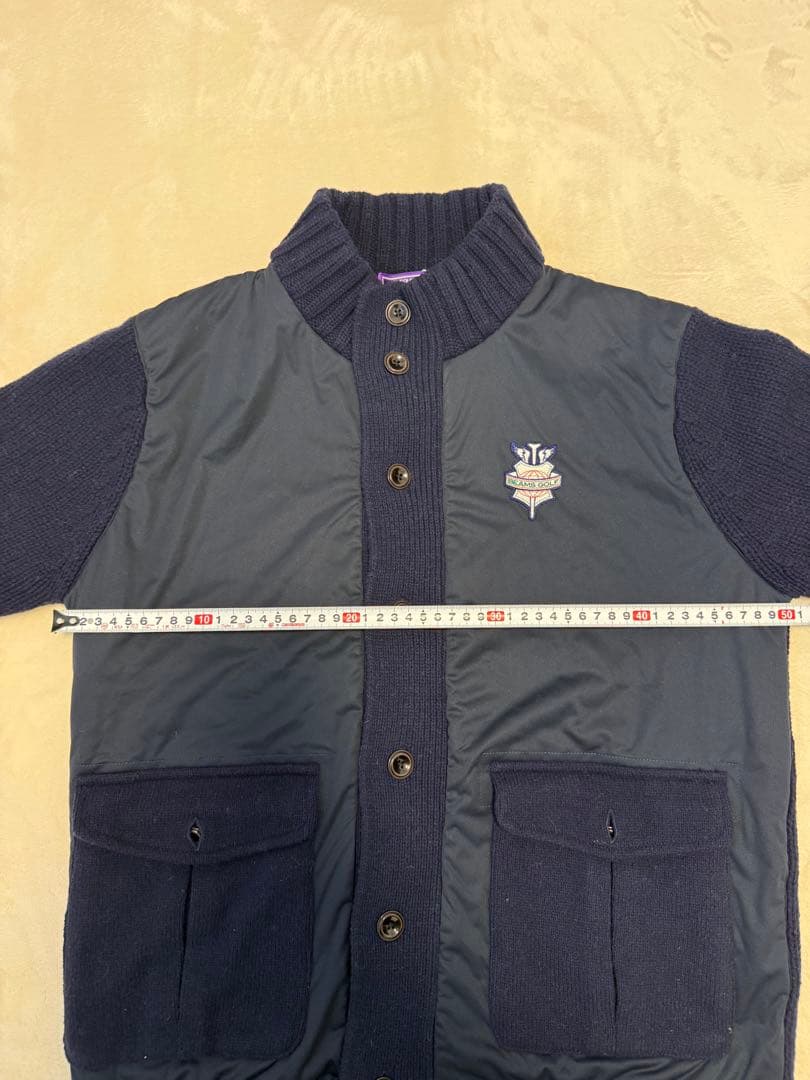 BEAMS GOLF チェック柄 ナイロンベスト& ネイビー ジャケット