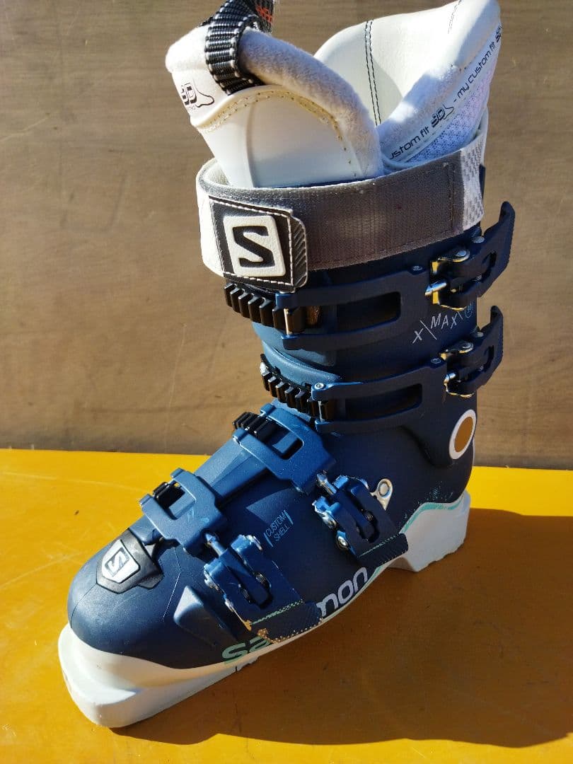 サロモン スキーブーツ 24.5cm 青系　X/MAX/W 90　女性用
