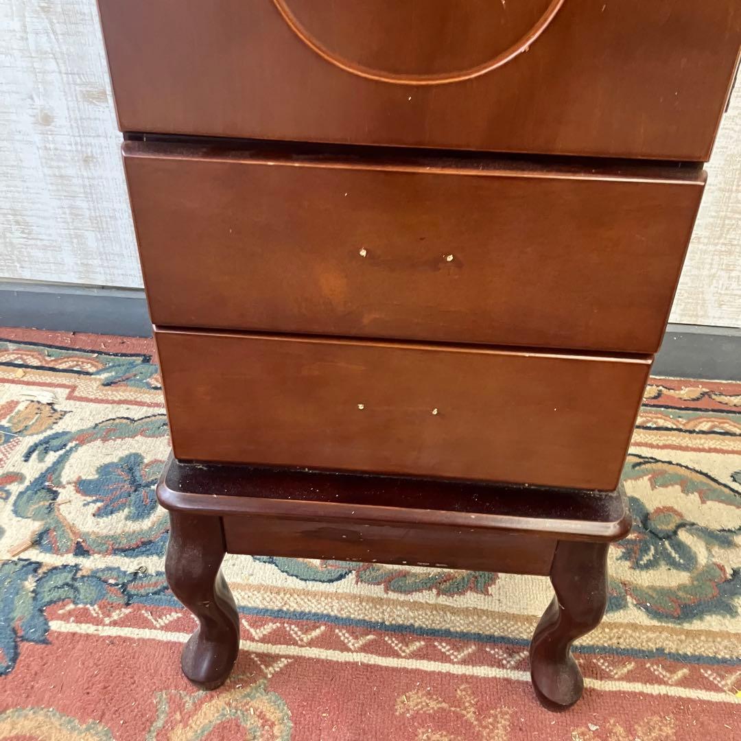 北欧レトロ Powellパウエル 猫脚 木製ジュエリーケース アクセサリーケース