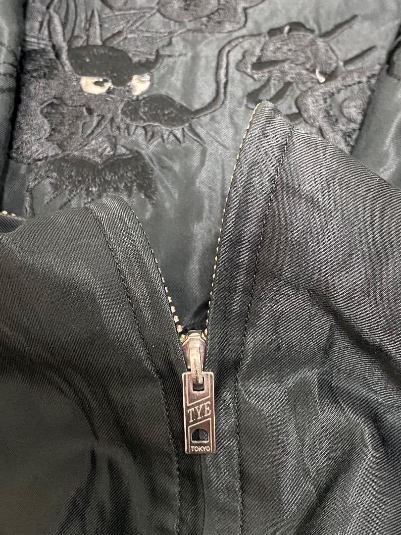 美品　希少beams x テーラー東洋スカジャン 黒龍虎　サイズF