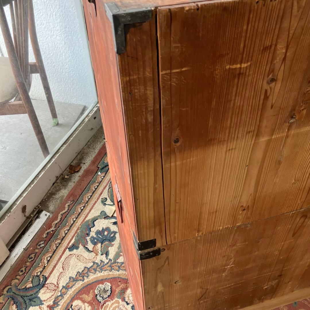 昭和レトロ 古家具 木製箪笥 5段 引き出し箪笥 シャビーな風合い ビンテージ