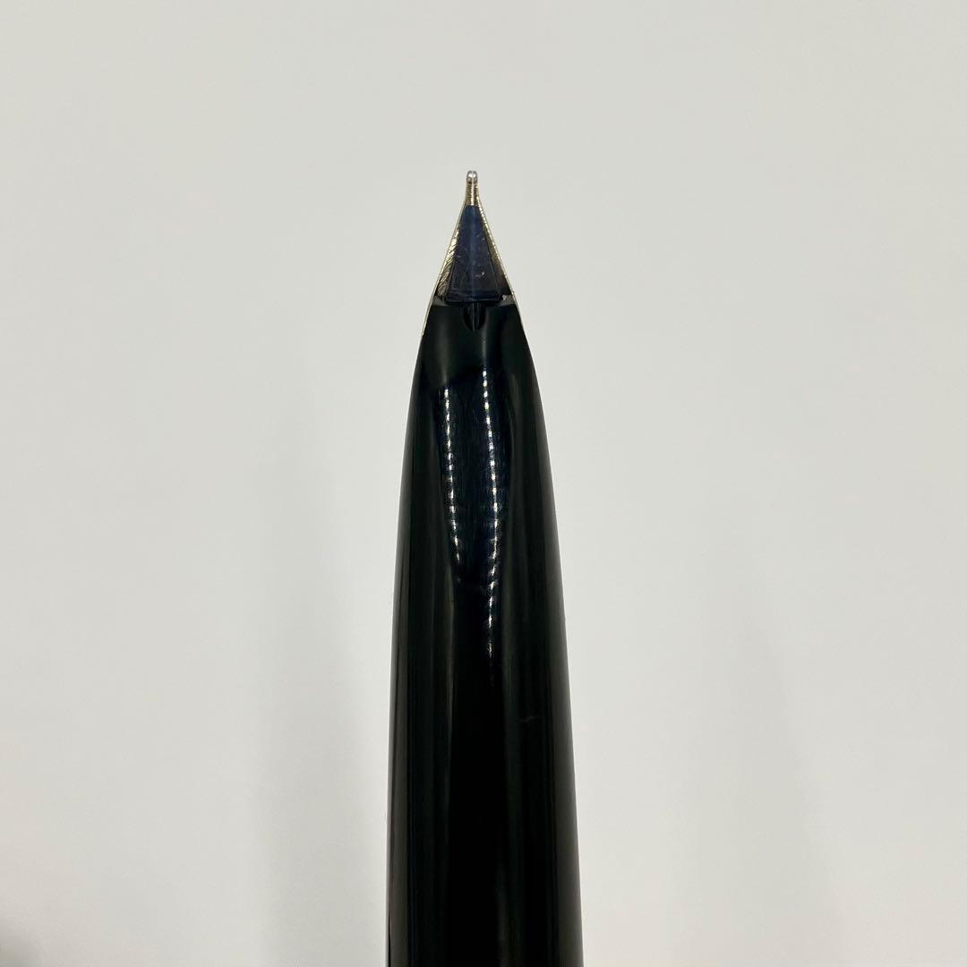 パイロット 万年筆　エリート 18KWG シルバー　格子　チェック