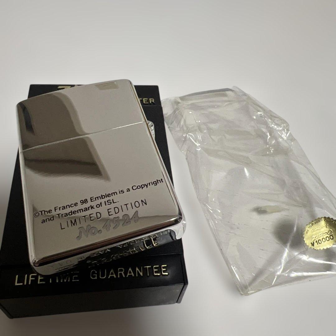 【超希少/限定品】1998年 フランスW杯 ZIPPO 日本代表（No.4524