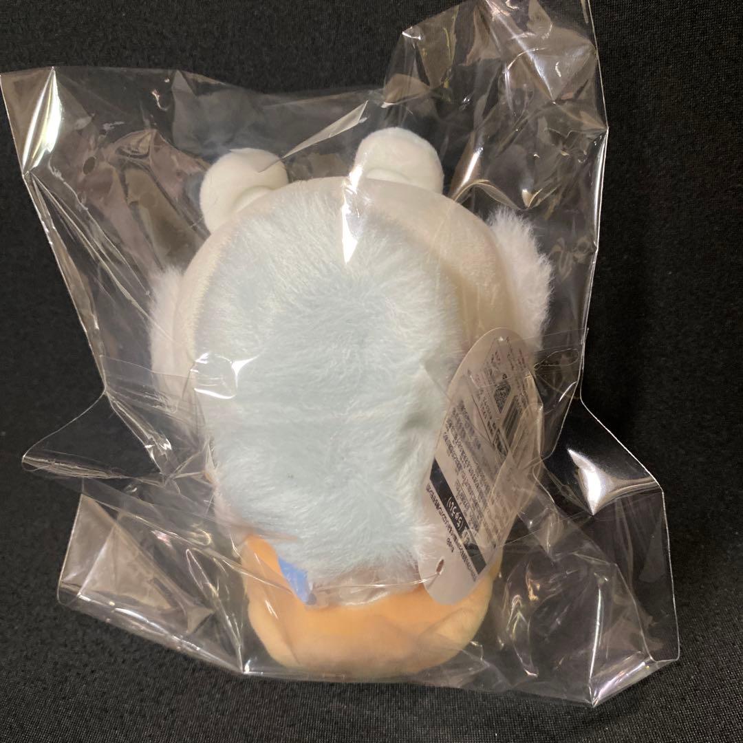 ちいかわ　デスクトップから見守るひっかけぬいぐるみ（メロンパン持ちモモンガ）