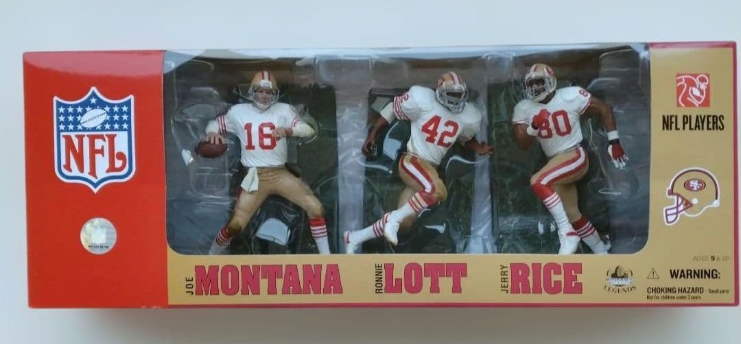 チ*マ様 (限定品/未開封品)マクファーレンNFL 3-Pack/49ers フ