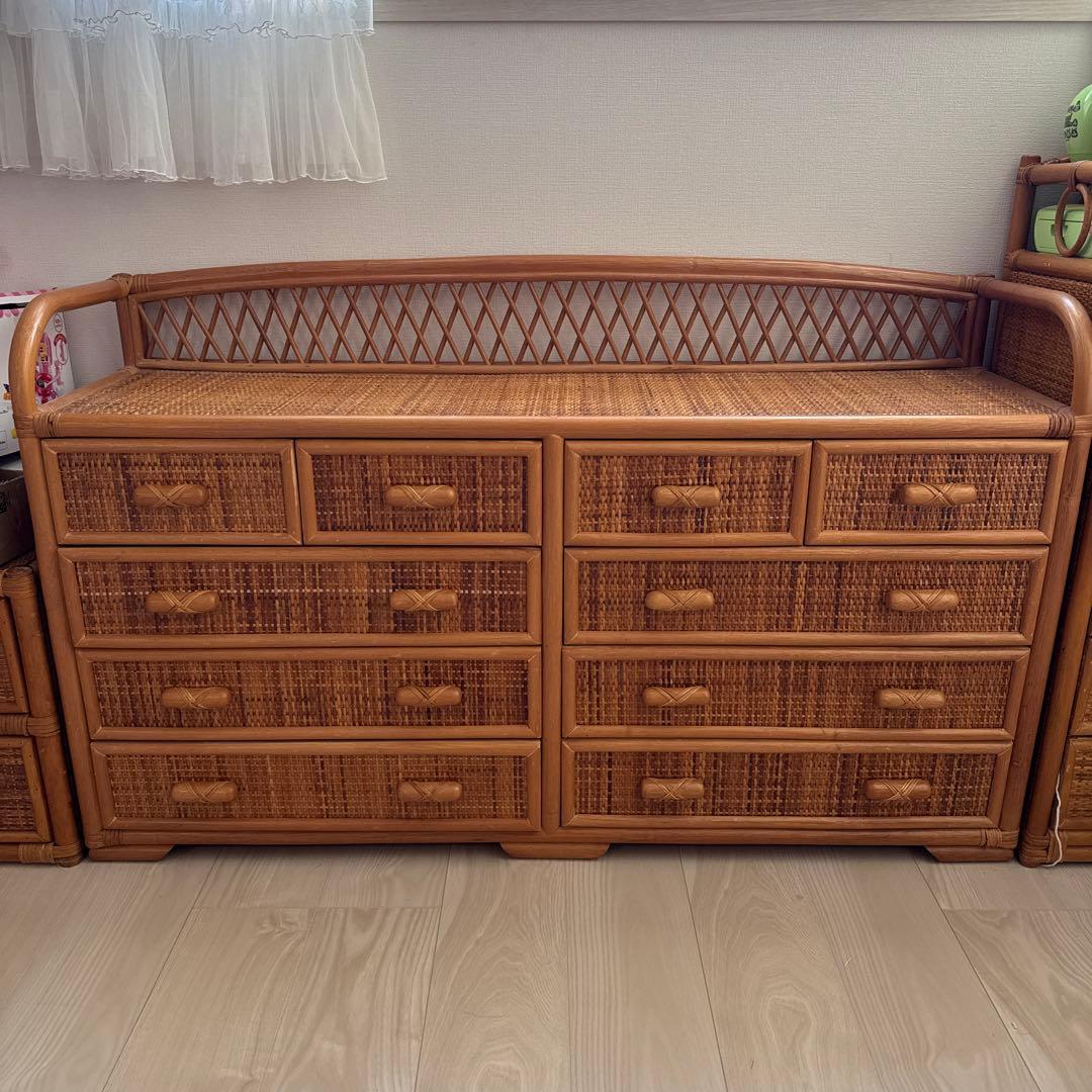 ラタン　チェスト　NISSAN製