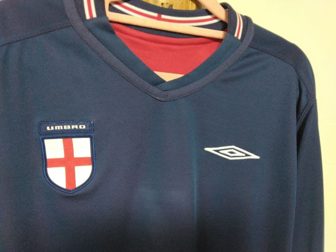 ウェア England Away 2004 #7 Beckham Longsleeve