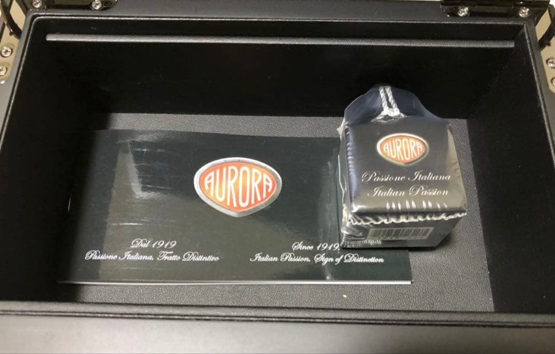 アウロラ　万年筆カレイドスコーピオ　ルーチェヴェルデ　字幅B インク付き