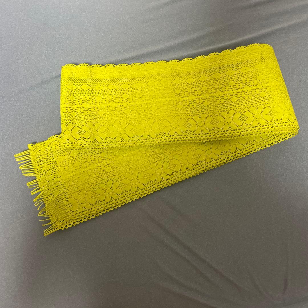 撫松庵レース半幅帯