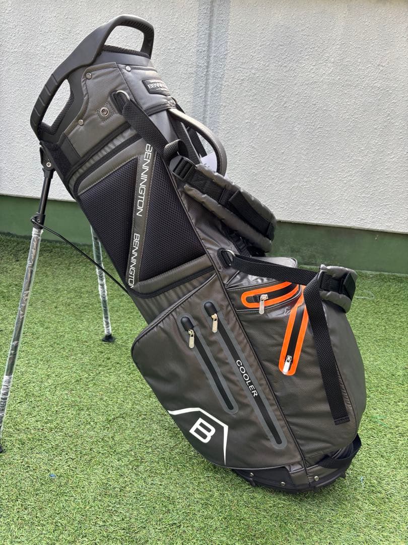 ベニントン　スタンドキャディバッグ　新品　ゴルフバッグ　キャディバッグ　グレー