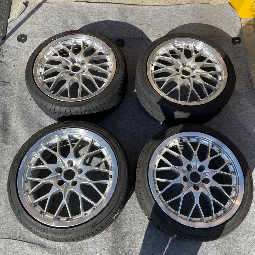 アルミ　ホイール 18×7.5JJ ET42 5H PCD114.3 バリ溝