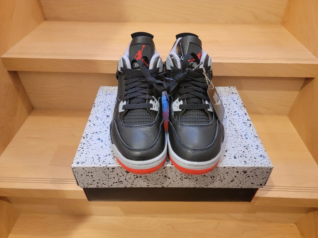 新品　24cm Nike GS Air Jordan 4 Retro Bred