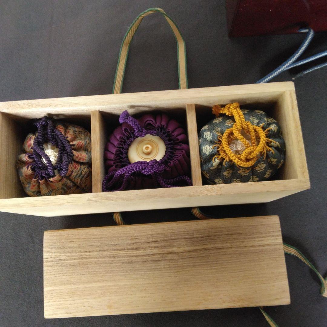 茶入　茶道具　他に仕覆2枚