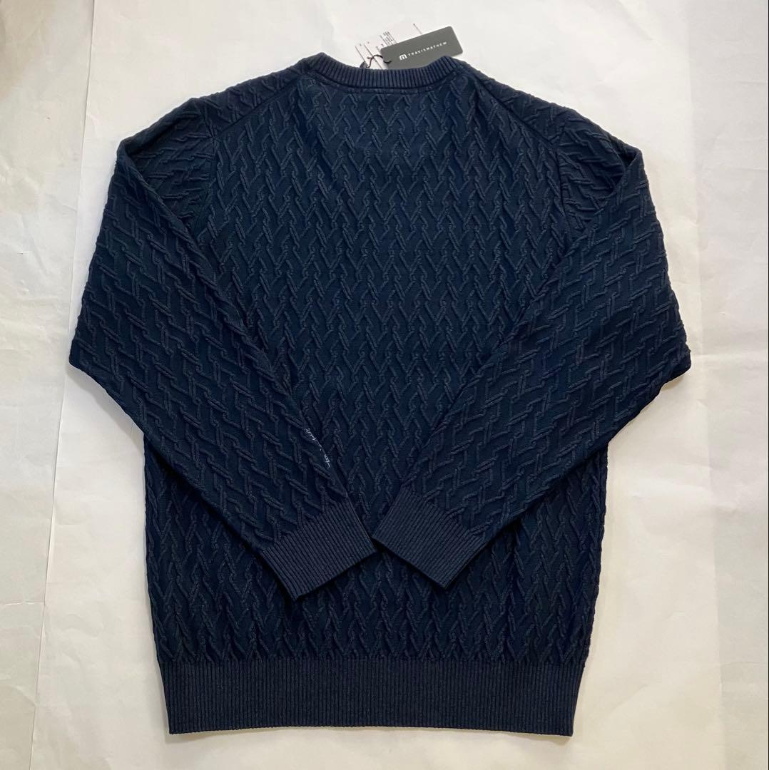 トラヴィスマシュー ケーブル クルーネック ニット、セーター 未使用タグ付 L