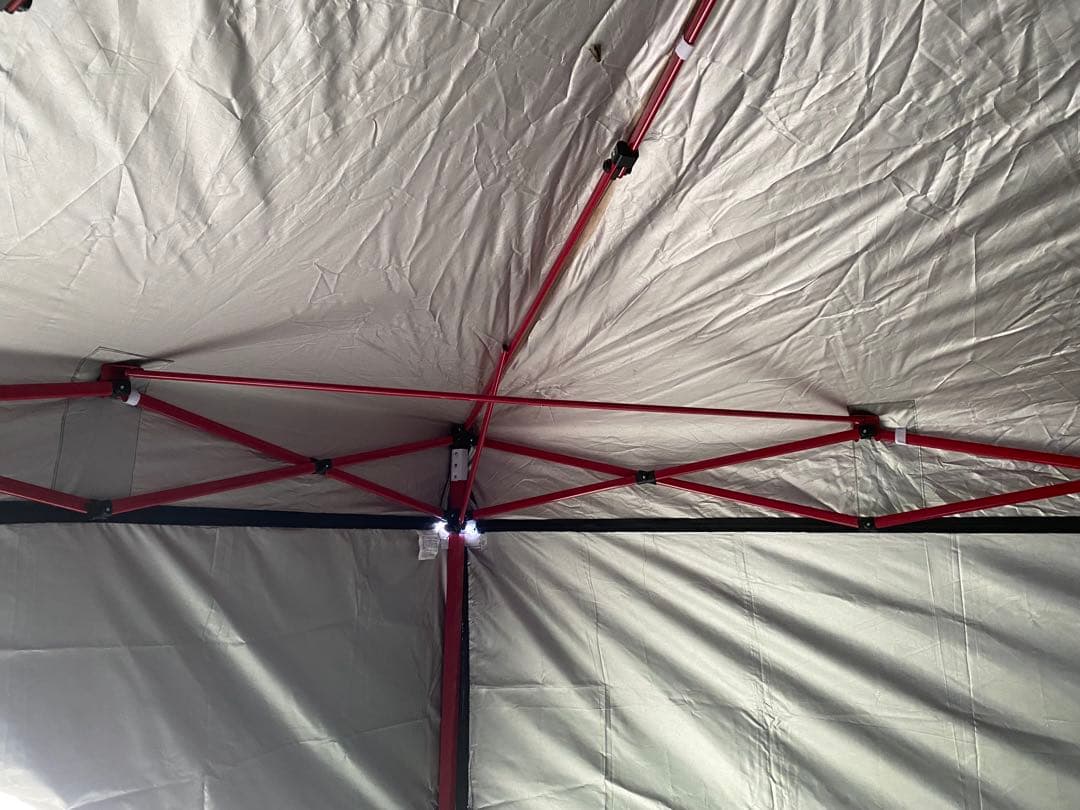 FIELDOOR ワンタッチタープテント 強化版(3.0×3.0)幕4枚付き