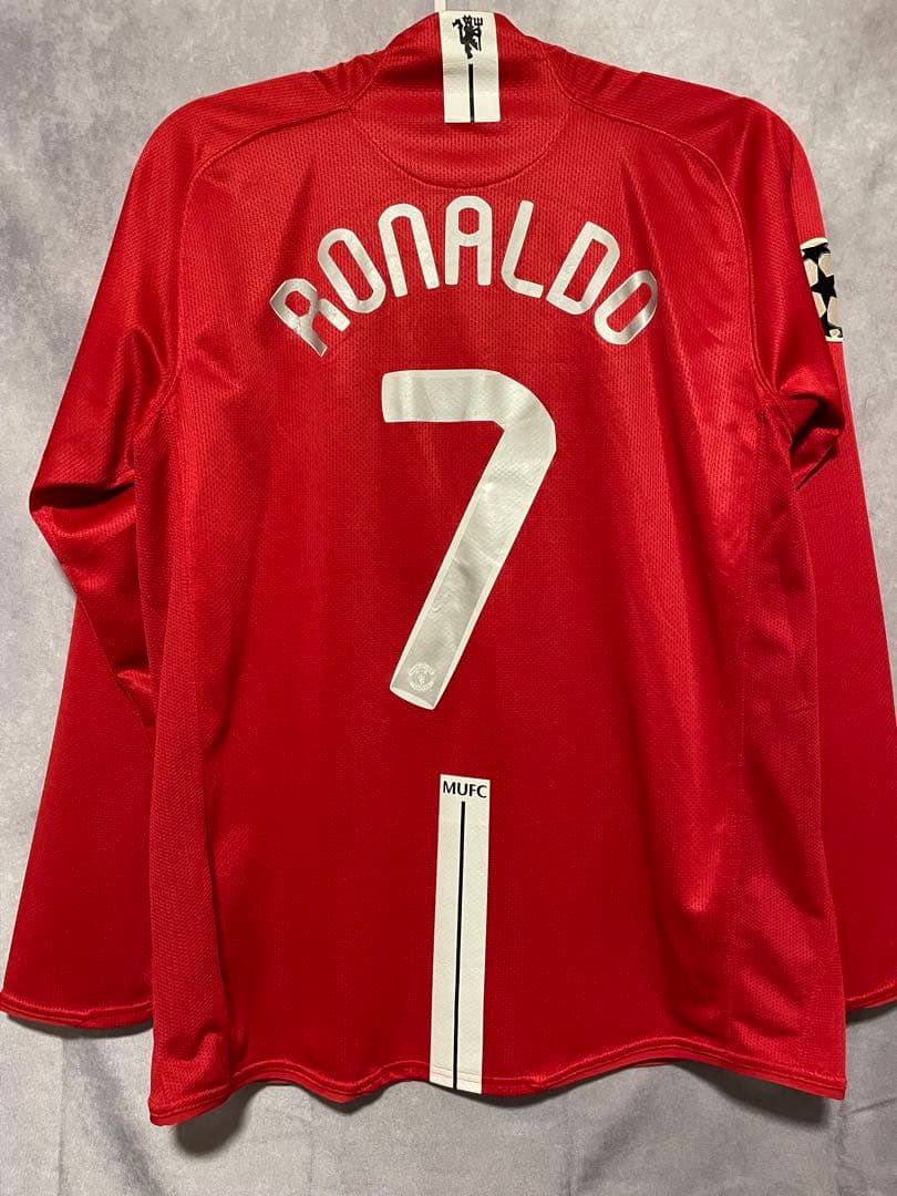 【正規品】ロナウド　マンチェスターユナイテッド　07/08 ホーム長袖レプリカ