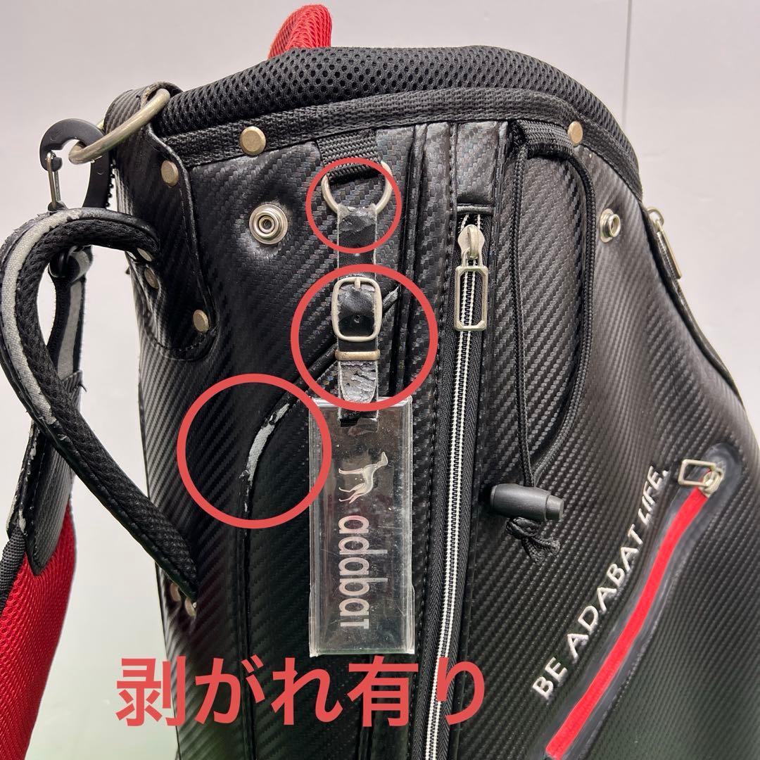 アダバット Adabat キャディバッグ　8インチ ブラック メンズ　ゴルフ