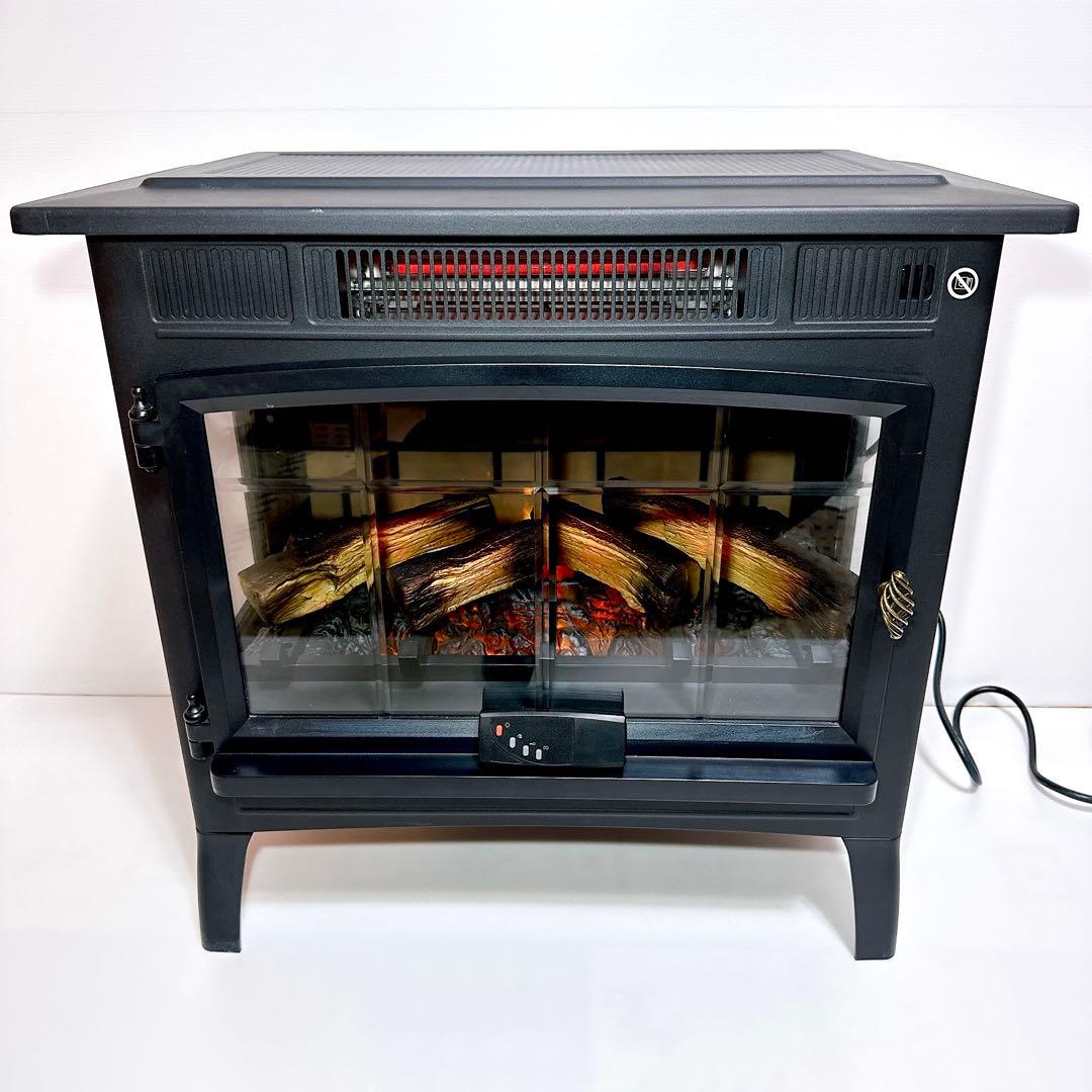 QVC 暖炉型ヒーター DFI-5010-01 速暖 デュラフレーム 送料無料