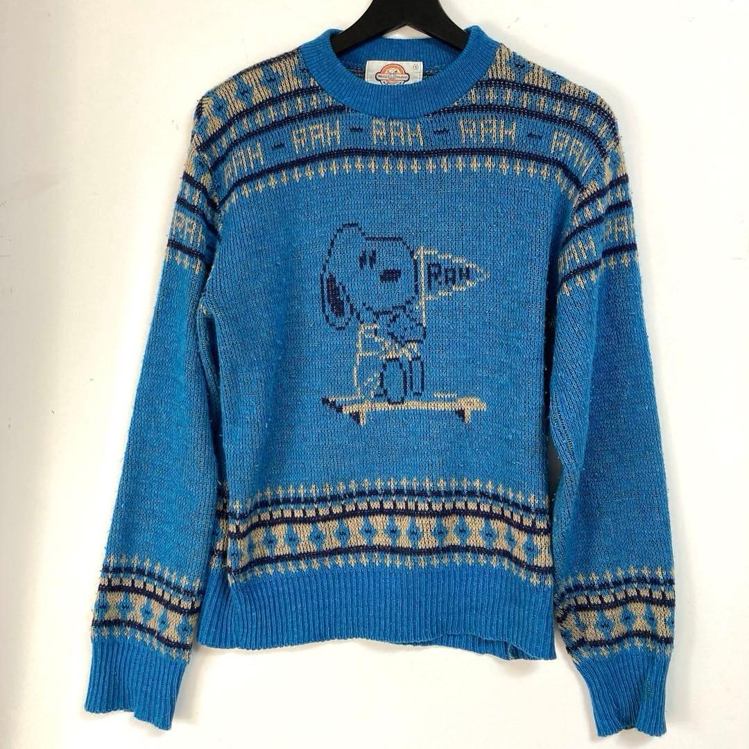 トップス vintage 70s arrow snoopy sweater eq