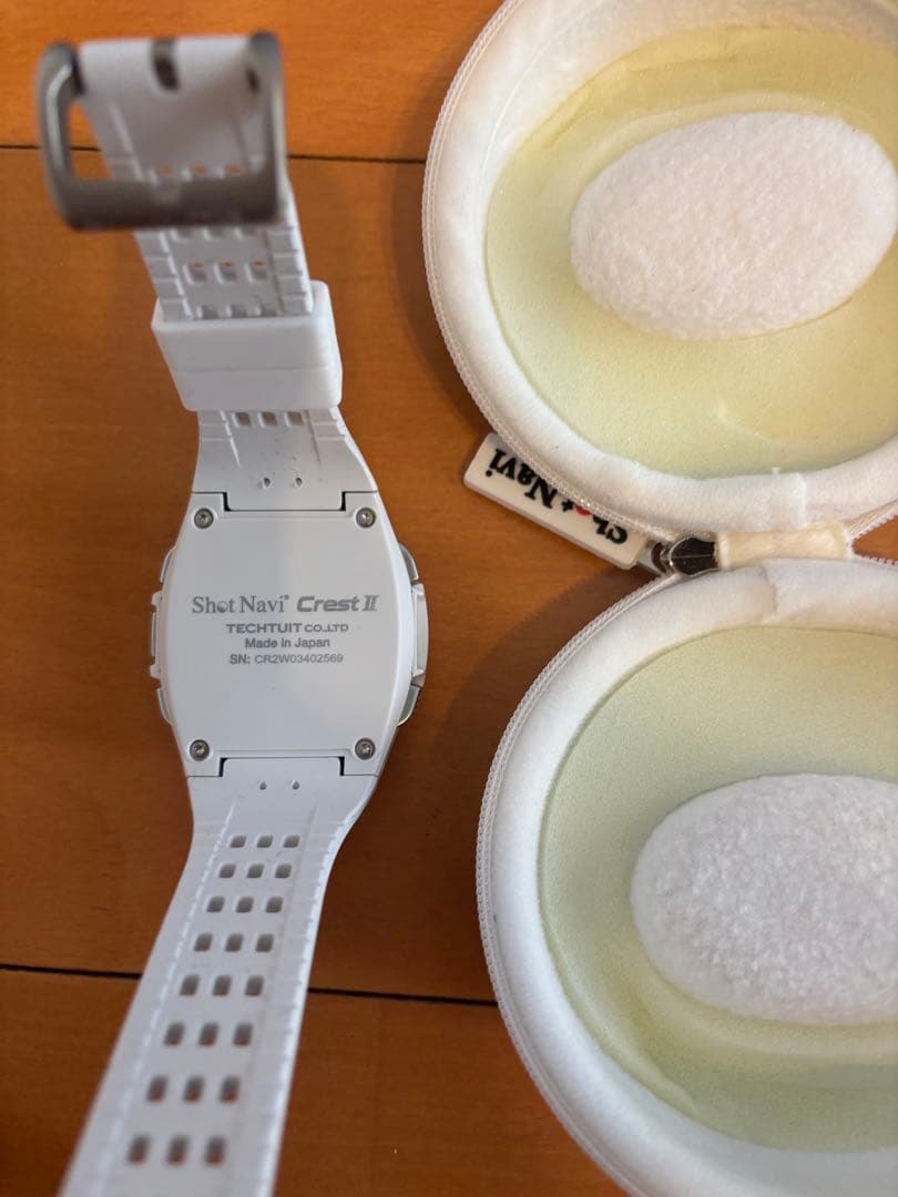 新品‼️shot navi crest II 白　距離計　腕時計