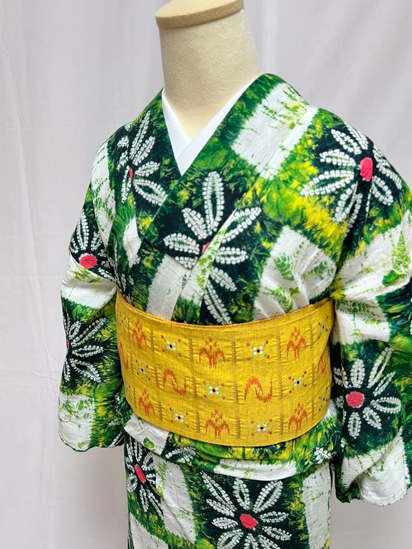 有松鳴海絞り　ゆかた