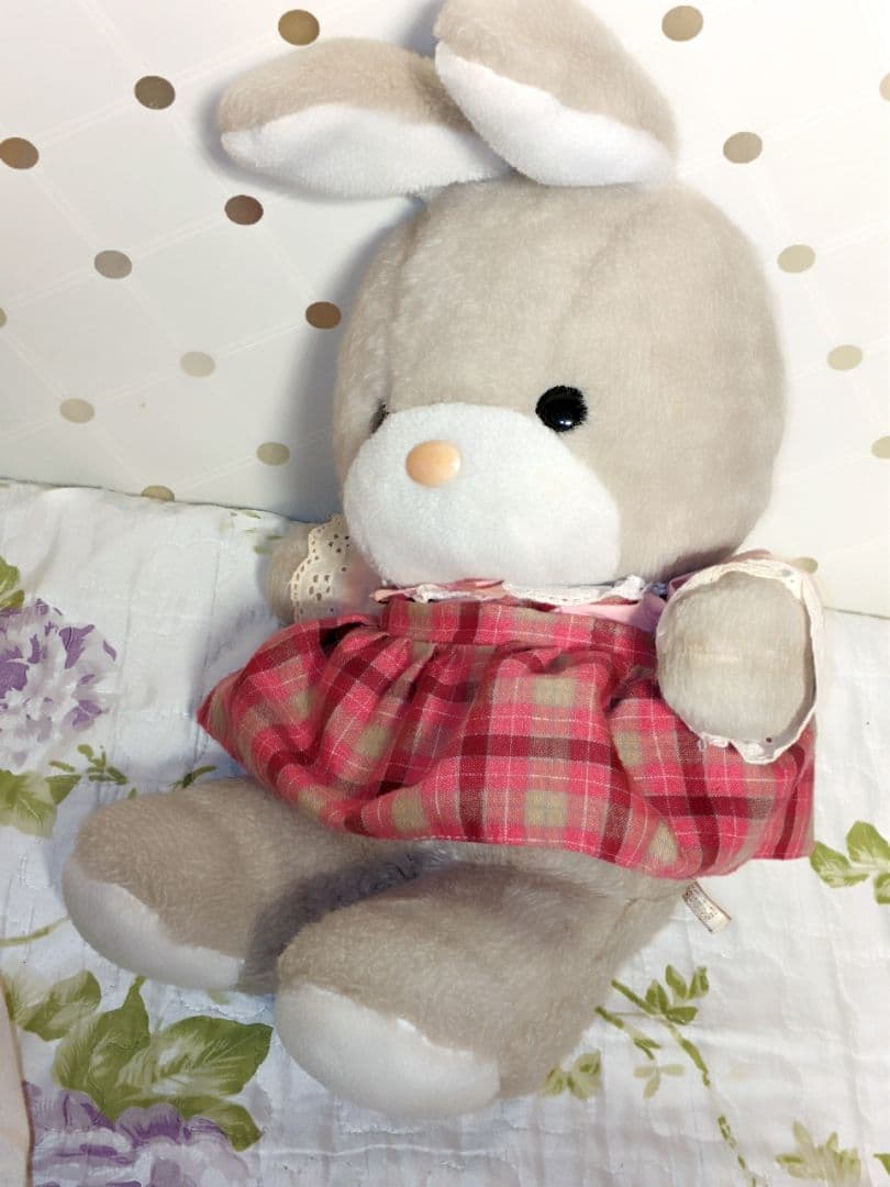 よしとく うさぎ ぬいぐるみ 昭和 レトロ ウサギ 兎 人形 吉徳 ビンテージ