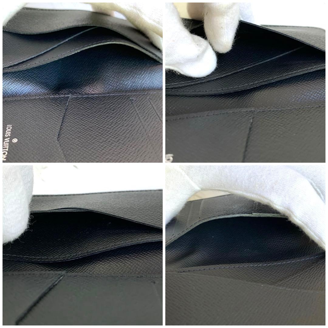 【現行】極美品 ルイヴィトン オーガナイザー ドゥ ポッシュ エピ ロゴ 黒