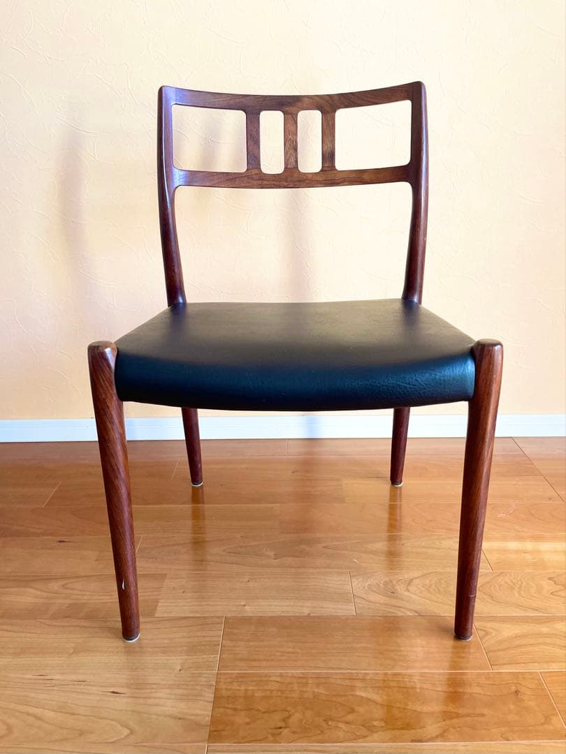ダイニングチェア4脚　デンマークニールス・モラー チーク材 椅子　大塚家具リペア