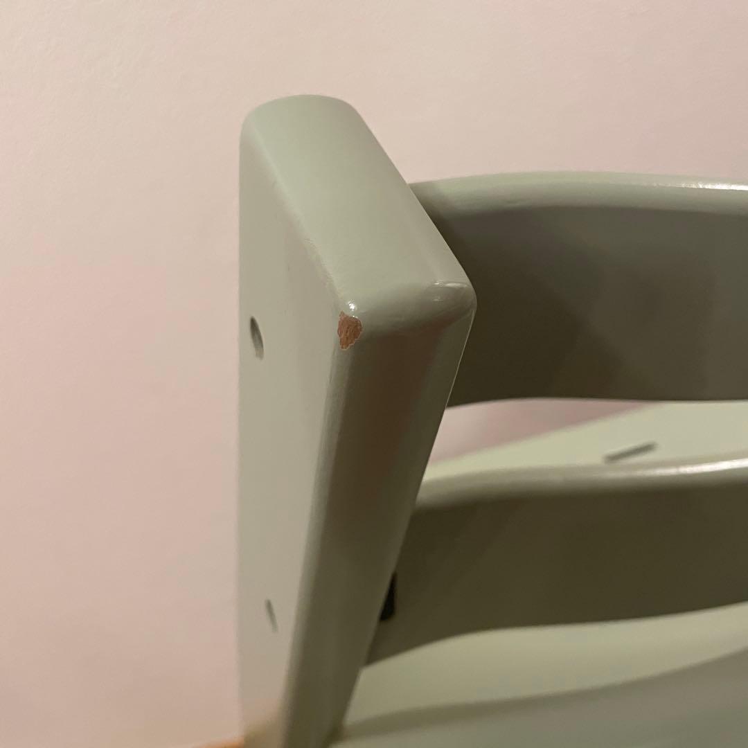 ストッケ　トリップ トラップ　ベビーチェア+ベビーセット+トレイ付　モスグリーン