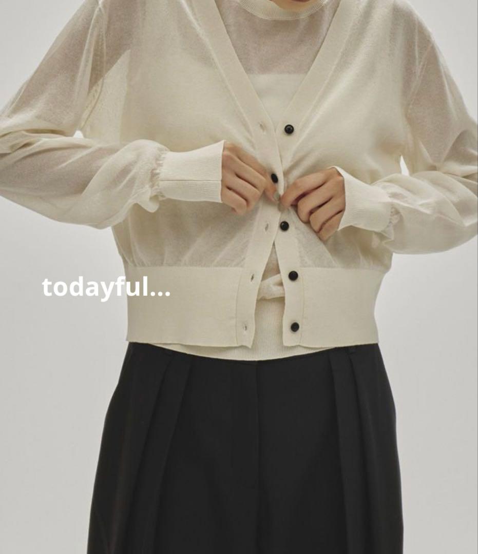 完売TODAYFUL×Studio Doe 2set Sheer Knit