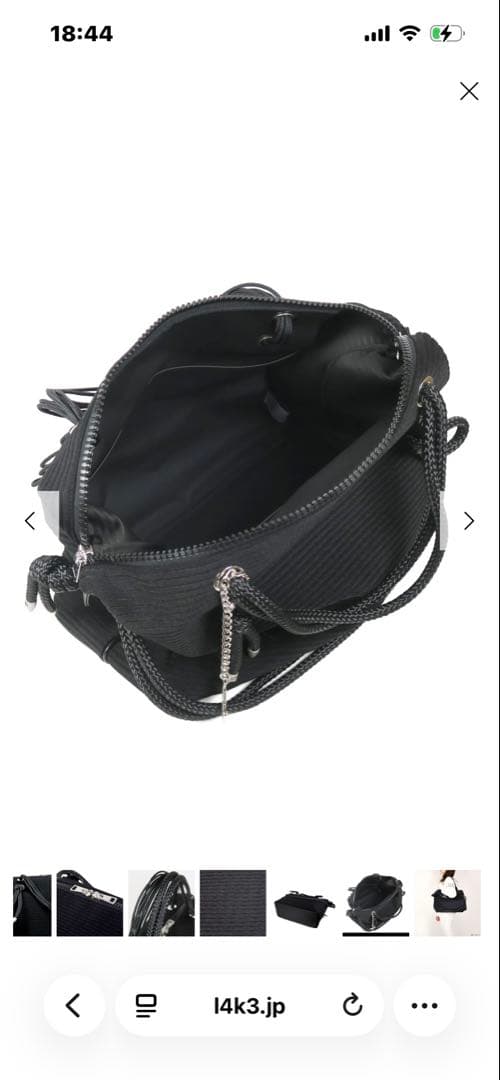 定価61,600円　l4k3 QUEEN LAKE バッグ　ブラック