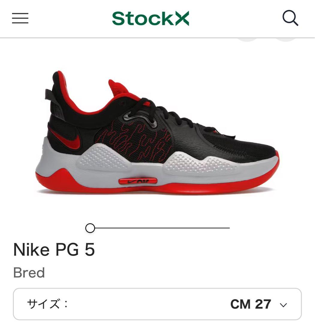 【美品】ナイキ PG5 希少カラー ポールジョージ NBA 人気　バッシュ