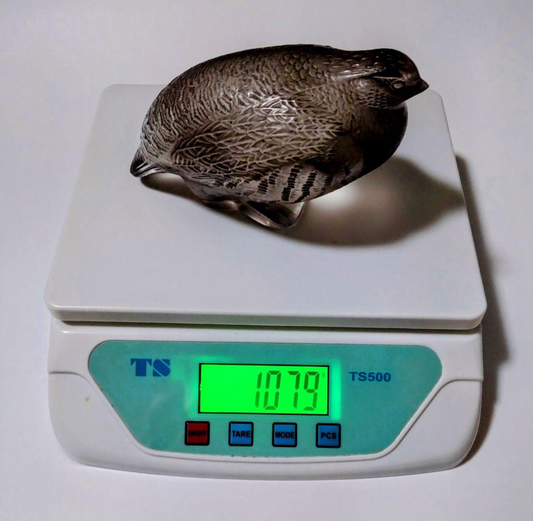 ルネ　ラリック　R LALIQUE　ウズラ　置物　オブジェ　クリスタル